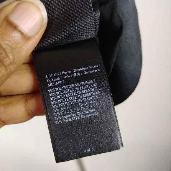 Bebe Genuine Leather Peplum Spaghetti Strap Biker Top Womens XS Black Soft - Picture 7 of 10